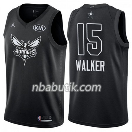 NBA Mænd Trøje Charlotte Hornet Kemba Walker 15 2018 All Star Jordan Brand Sort Swingman NBA Mænd Trøje Charlotte Hornet Kemba Walker 15 2018 All Star Jordan Brand Sort Swingman